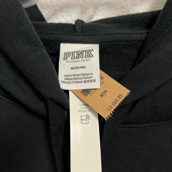 PINK Victoria's Secret Black Hoodie - Picture 3 of 4